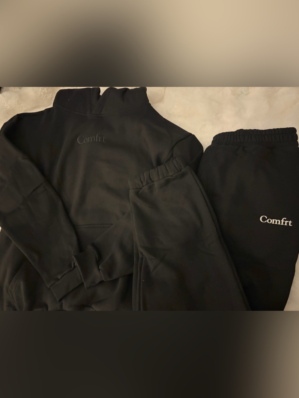 Comfrt Black Women's Jogger Sweatpants